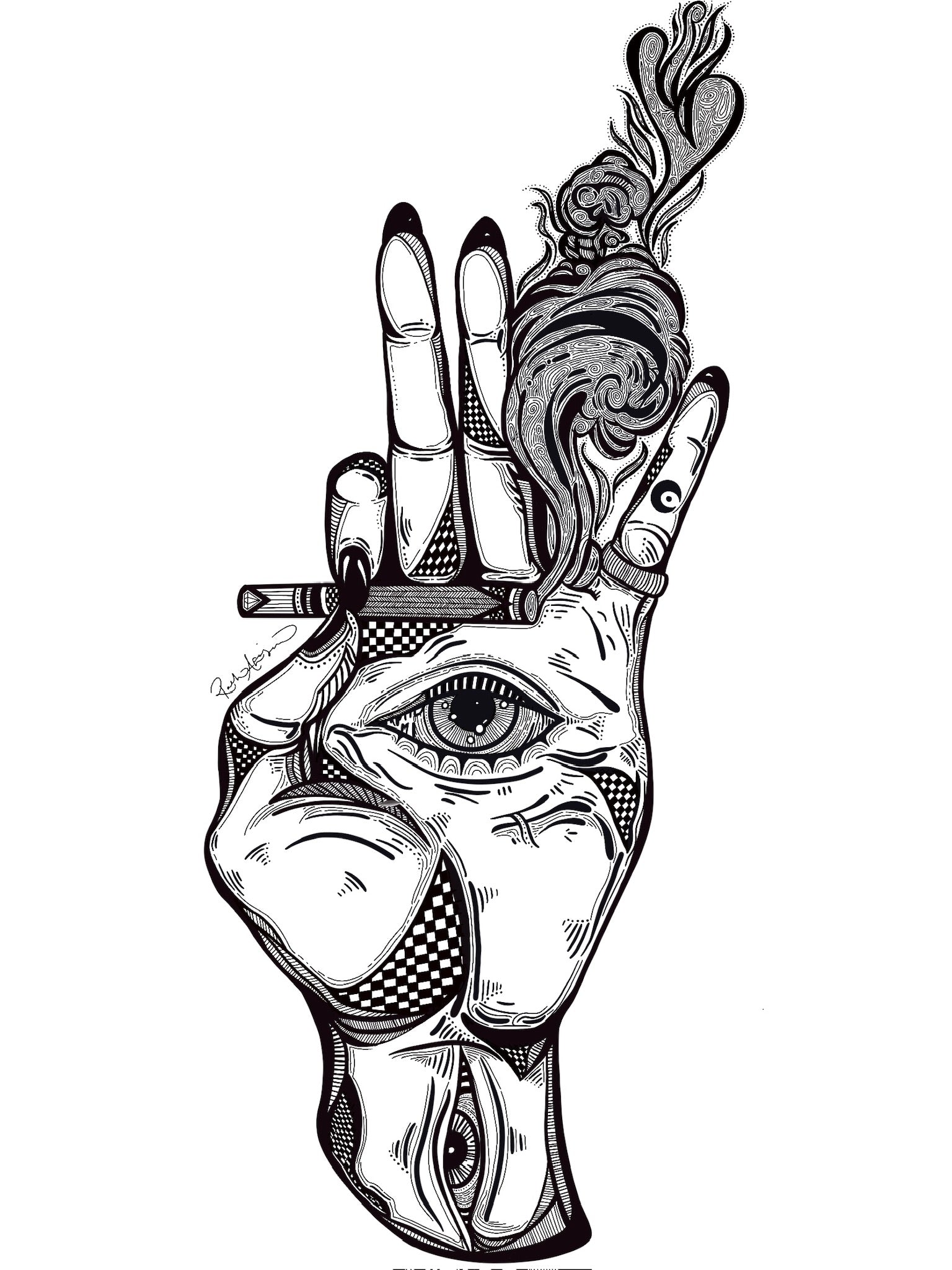 Hand with Joint Design